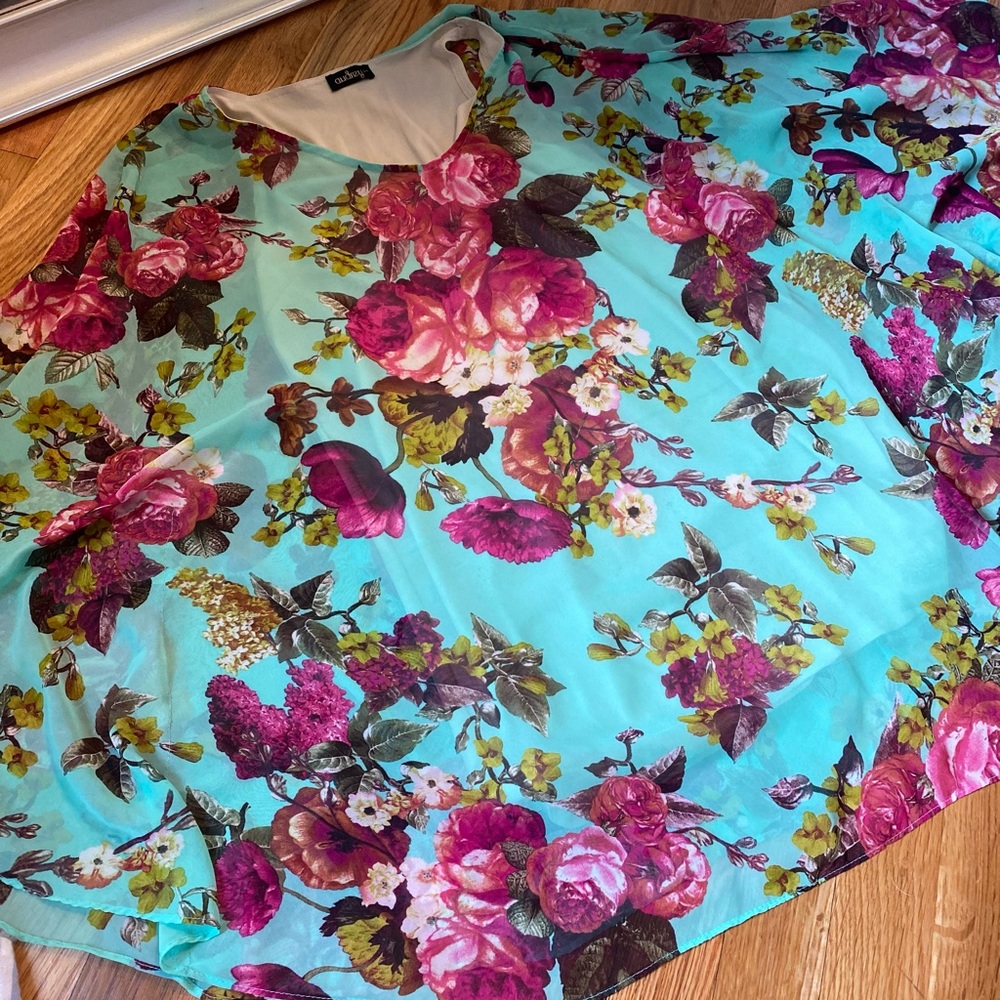 Beautiful beach cover up or long blouse